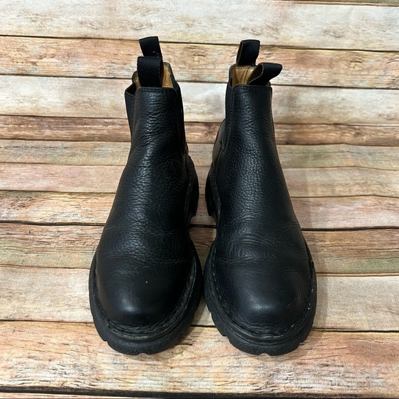 Double H Black Leather Ankle Boots - Picture 5 of 8